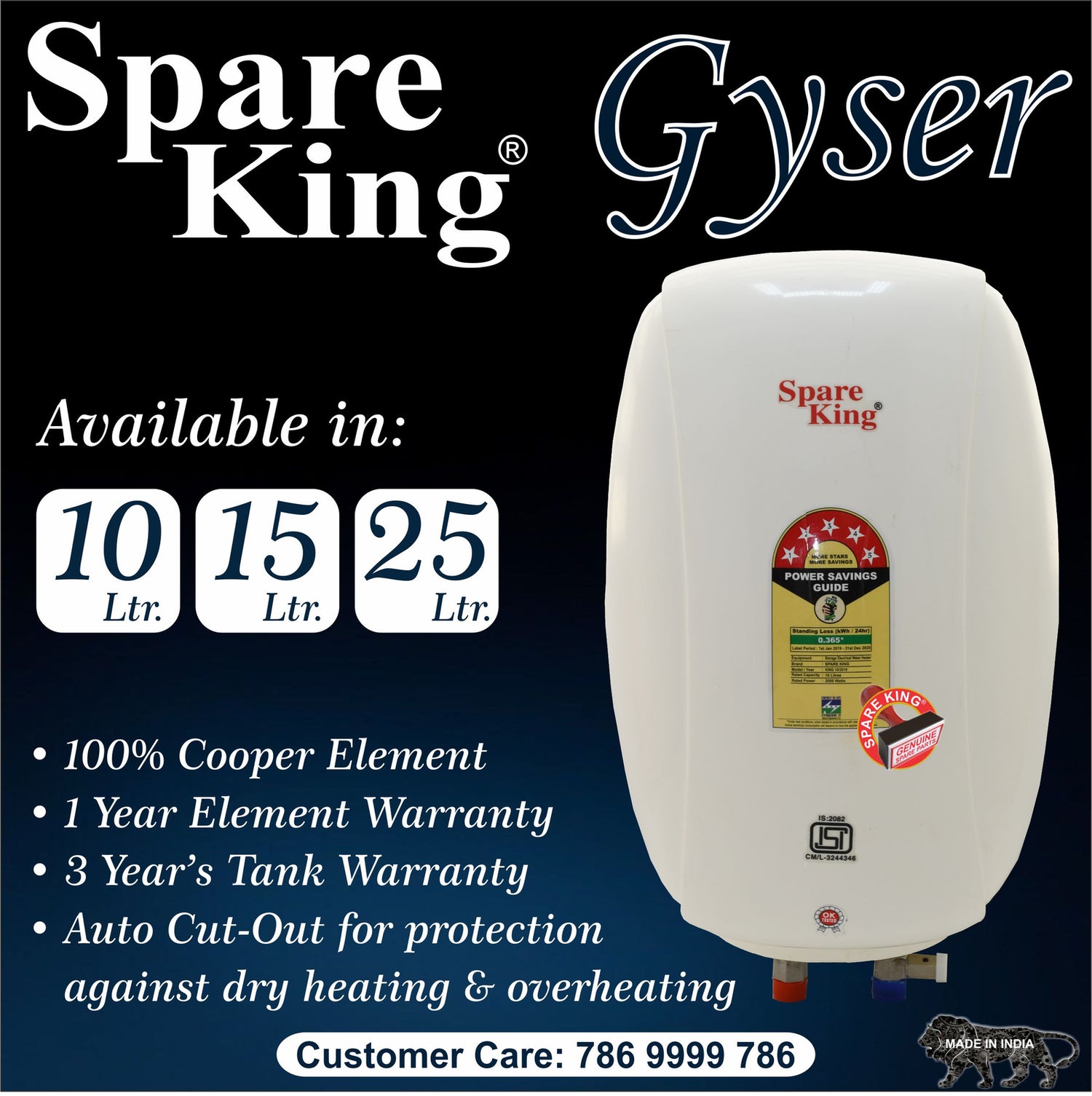 Water Heater & Spares - Spare King