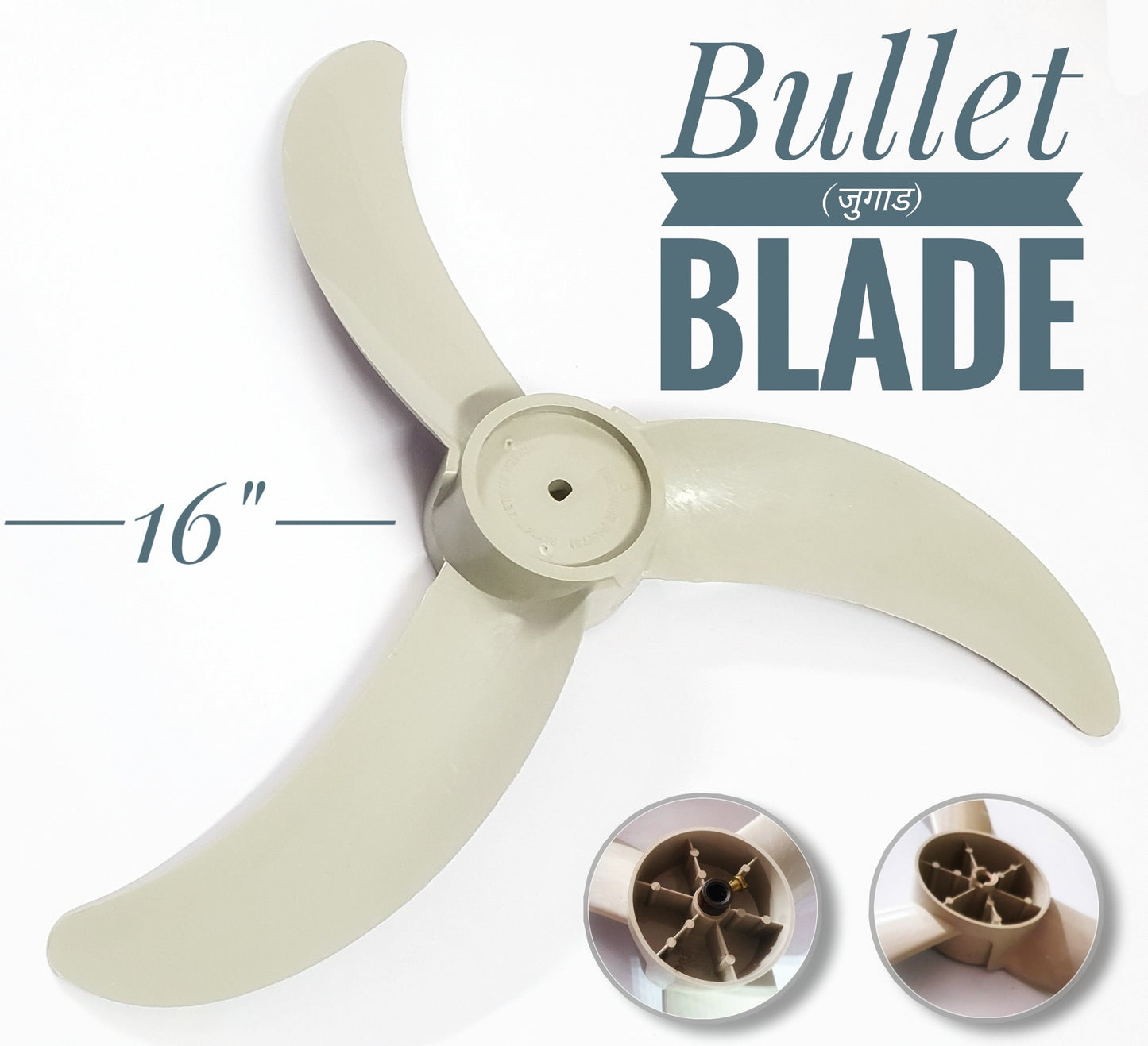 16" 3 leaf Bullet Blade ABS