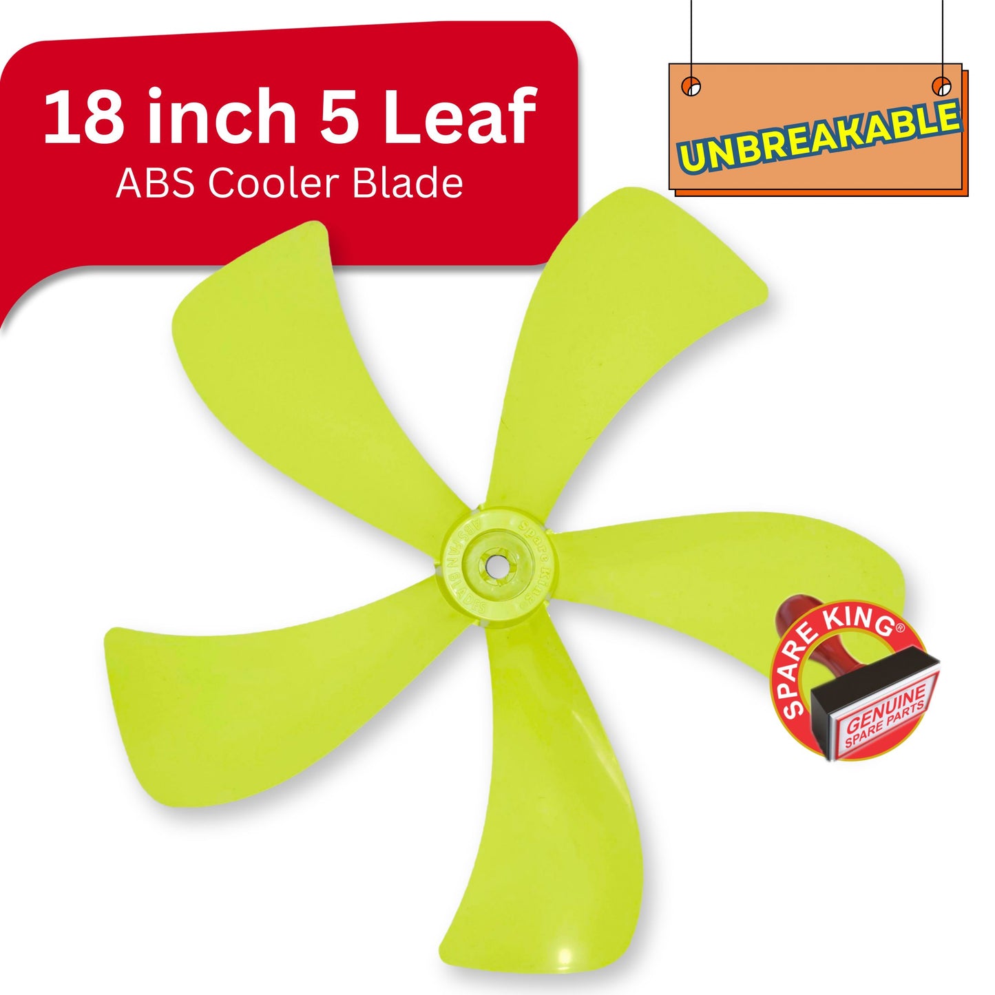 18 inch 5 Leaf UNBREAKABLE Cooler Blade - 18x5