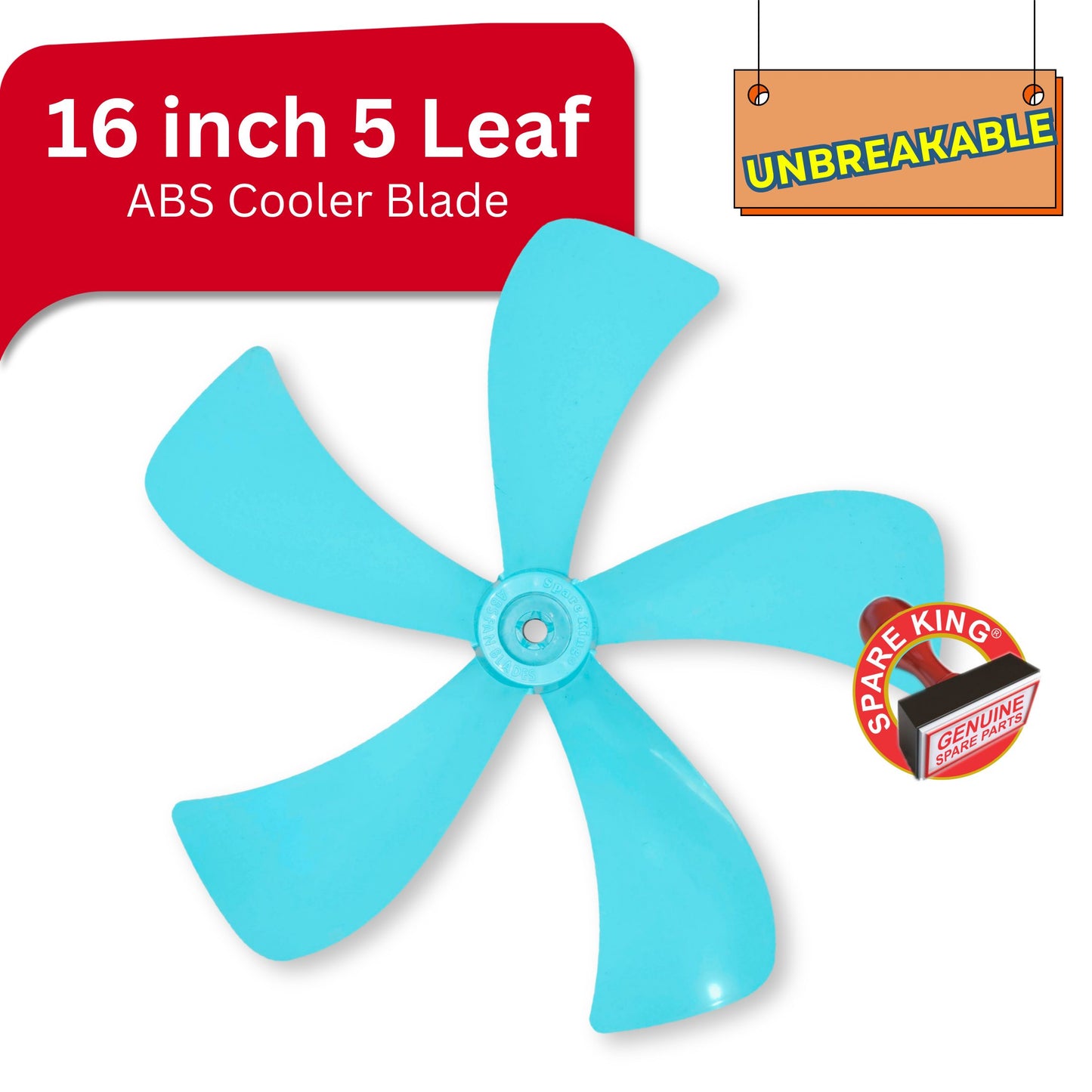 16 inch 5 Leaf UNBREAKABLE Cooler Blade - 16x5