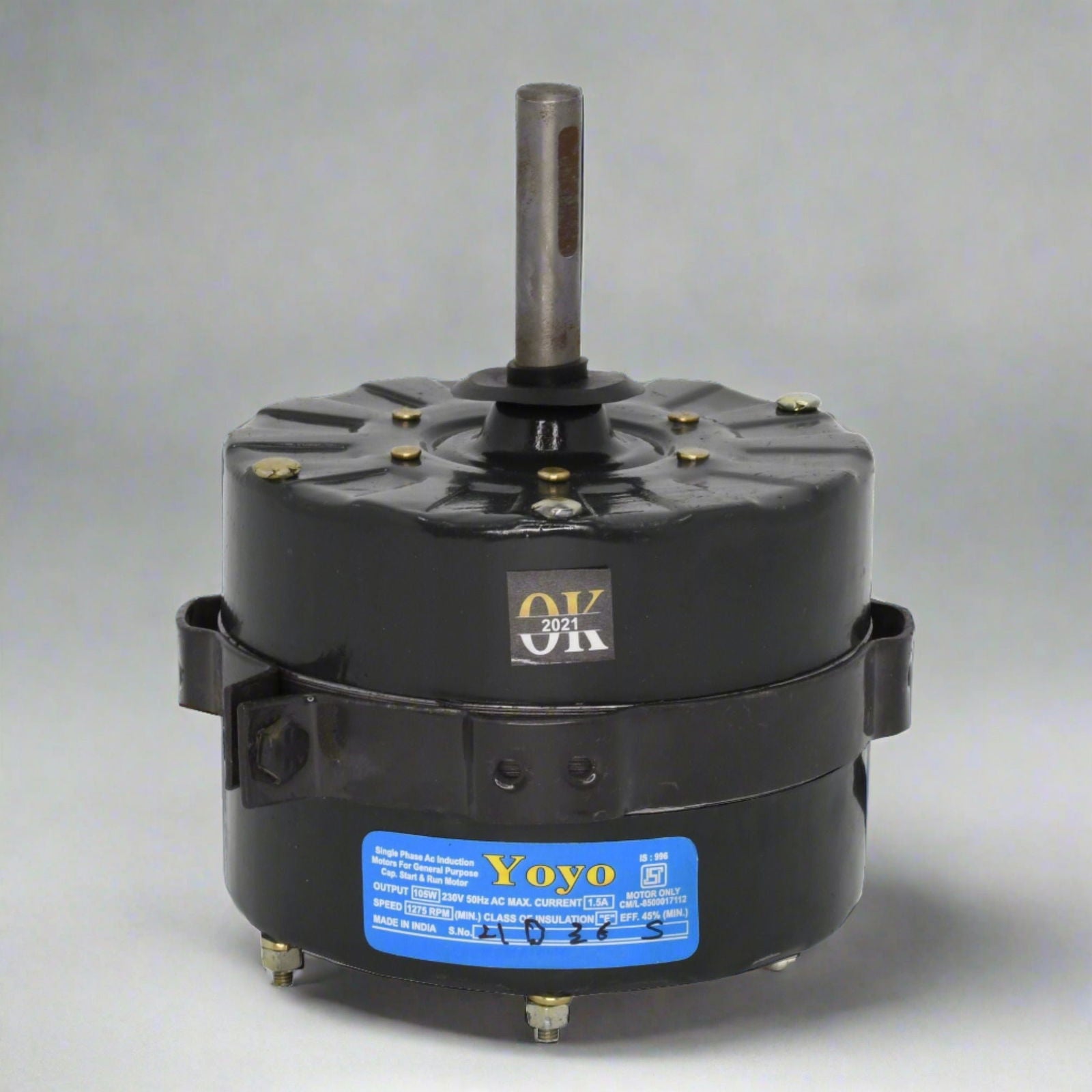 Cooler Motor 18 inch, 1 inch Startor - Spare King